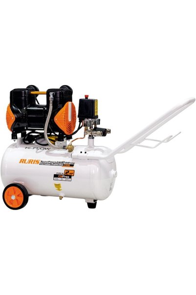 RURIS Compresor de aer Silent Power 2400 fără ulei, 1500W/ 2CP, 24 L, 236 l/m...