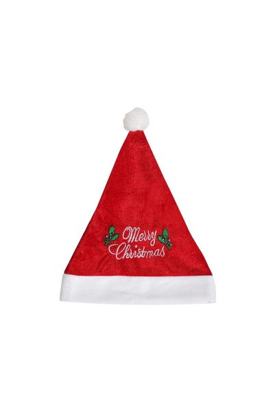 Jumbo Caciula de Craciun Catifelata pentru Copii 20cm