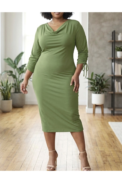 Evendi Rochie medie, Verde
