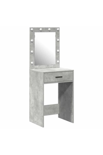 vidaxl Masă de Machiaj Gri din beton 50 x 41 x 135 cm Lemn compozit