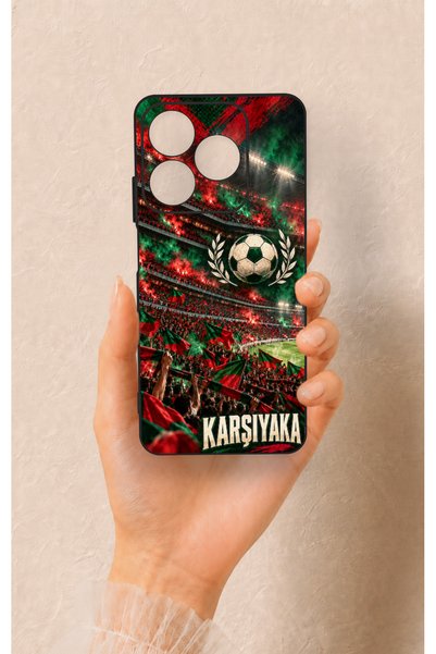 Vip Case Realme C63 Compatible Karşıyaka-Themed Patterned Silicone Case.