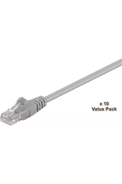 MicroConnect Καλώδιο Δικτύου Ethernet U/UTP Cat.5e 10m Γκρι 10 Τεμάχια Κωδικό...