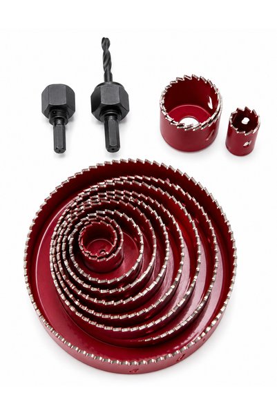 FOXMAG24 Wood hole saw set, 13 pieces, 19-102 mm, cup bit saws