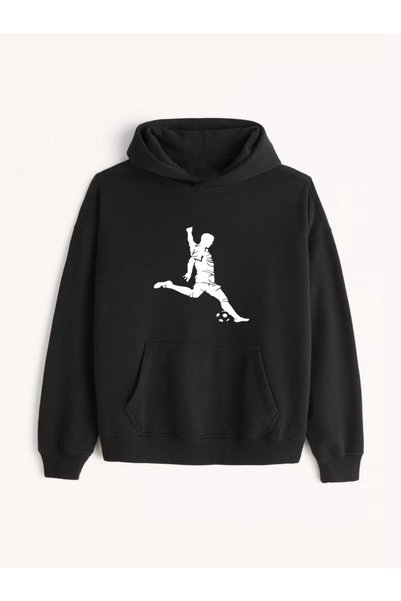 Let's Wear Football player print premium sweatshirt for kids