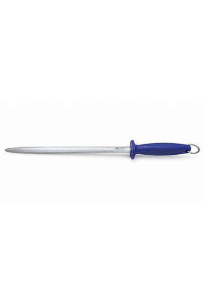 FOXMAG24 Knife Sharpening Steel, 30 cm Grooved Rod, Ergonomic Handle