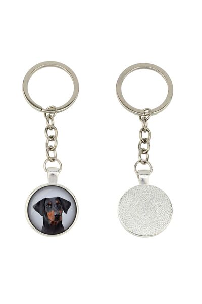 Art - Dog Breloc Art-Dog Dobermann în cutie cadou — Pandantiv metalic persona...