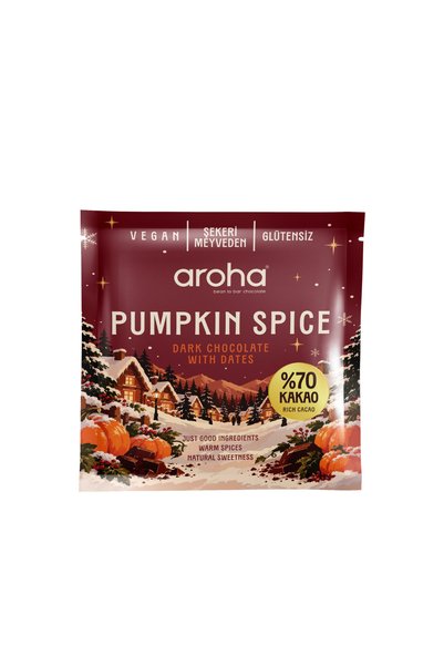 AROHA Hurmalı Portakallı Baharatlı Bitter Çikolata 40 gr
