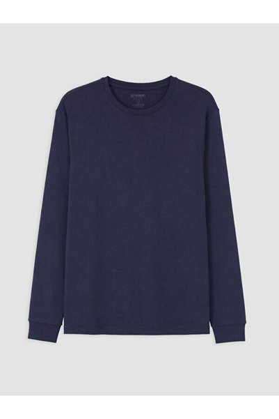 LC Waikiki تي شيرت رجالي بأكمام طويلة وياقة روبا من Shining Store Sparkly Cho...