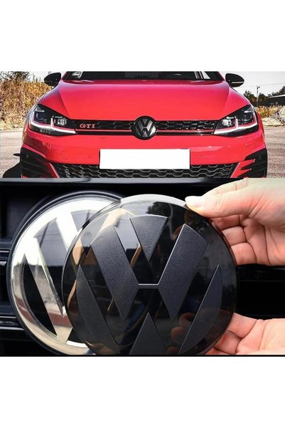 Tuning Vadisi Golf 7 7.5 Ön Arka Tampon Logosu Mat Siyah Geçmeli