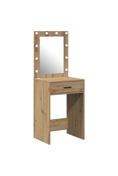 vidaxl Masă de Machiaj Stejar Artizanal 50 x 41 x 135 cm Lemn compozit