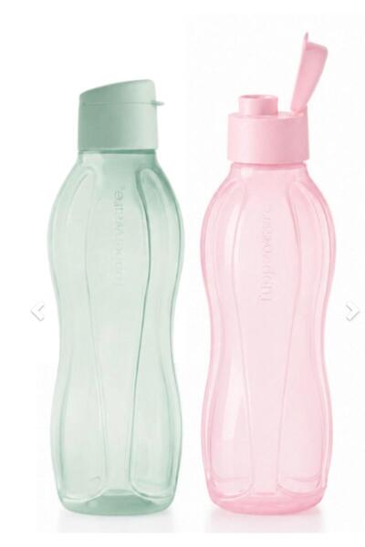 Tupperware Set Sticle 750 ml (2 buc) click vernil-roz, fara BPA,