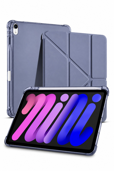 Auraks iPad Mini 6 / 7 Uyumlu Modlu Kalem Bölmeli Stand Olabilen Mıknatıslı A...