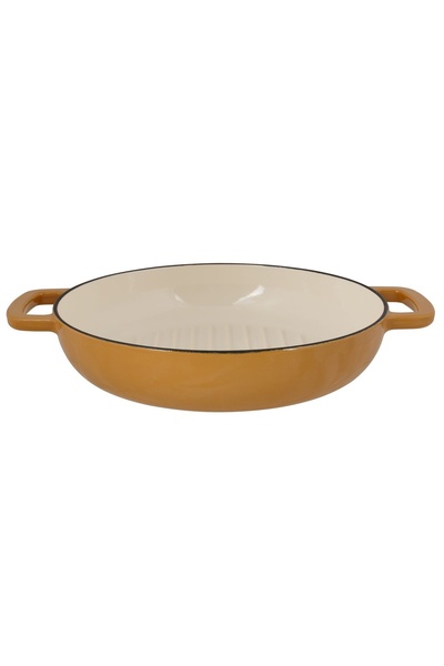 Cosy & Trendy Tigaie grill din fontă emailată 28 cm auriu Fontestic 8224281