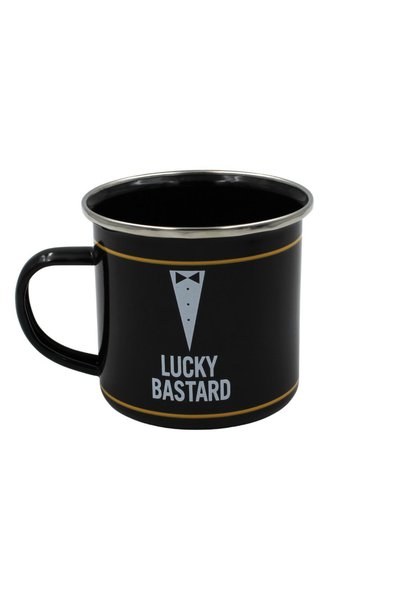 Nekupto Lucky Bastard 360 ml Metal Mug