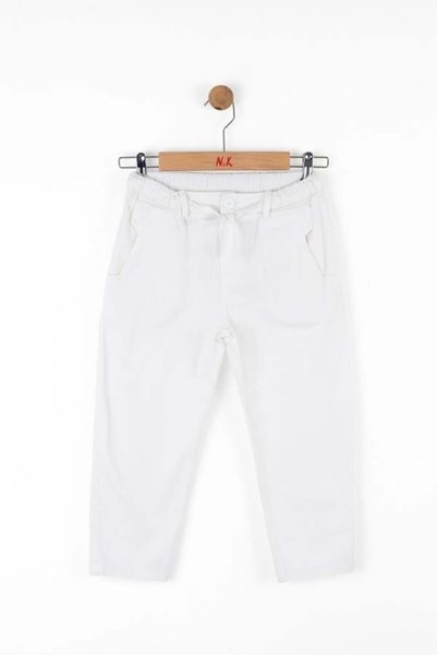 nk kids Boy's Blanc Trousers 68510