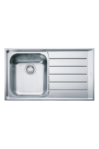 Franke NEX 611 Paslanmaz Çelik Evye, Sağ Damlalık, Tezgah Üstü, Inox, 86x51 cm
