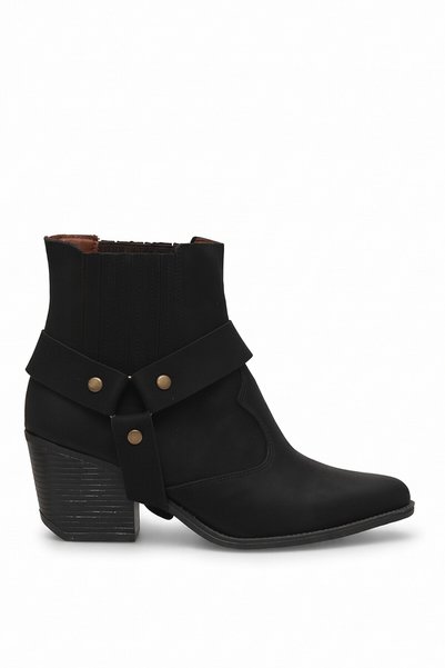 Ayakkabı Fuarı Elit 26Kbt01 Women's Heeled Boots, Black.