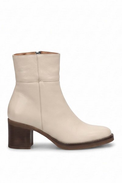 Ayakkabı Fuarı Elit Koc2541R Women's Genuine Leather Ankle Boots with Fur Lin...