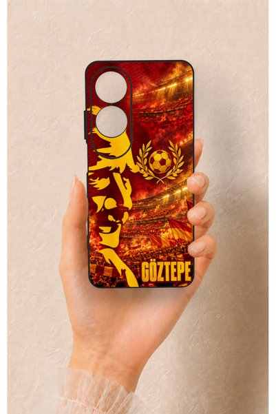 Vip Case Oppo A60 Compatible Göztepe-Themed Patterned Silicone Case.