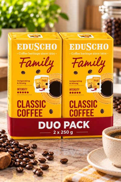 Eduscho Family Classic Coffee Duo Pack, Cafea Măcinată, 2 x 250 g