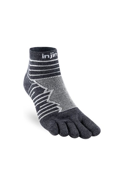 injinji جورب أصابع ركض ألترا رن فوق الكعب صوف ميرينو - M