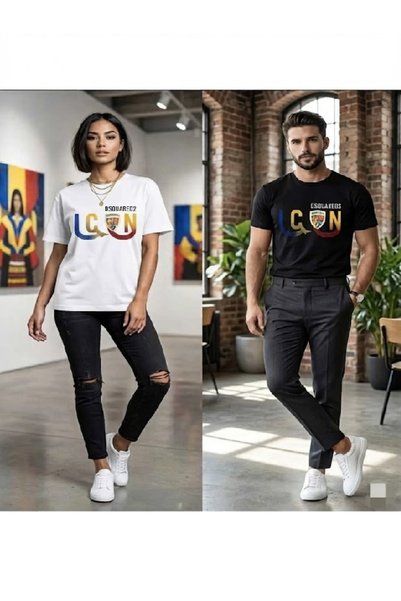 BEYAZTOPTAN Custom-Designed ICON-Printed Black 100% Cotton Premium T-Shirt