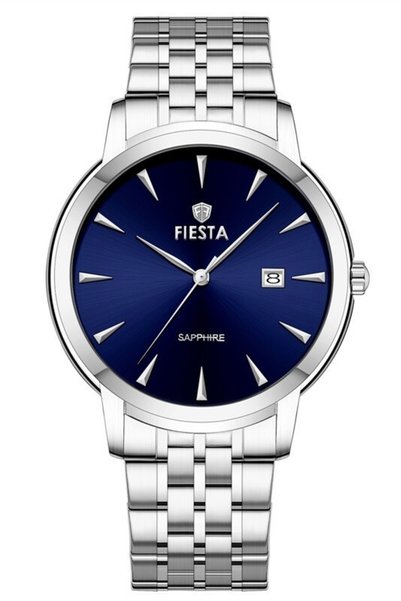 Fiesta F26010M Men's Watch with Steel Strap.