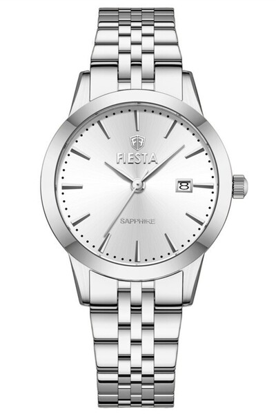 Fiesta F26007L Women's Watch with Steel Strap.