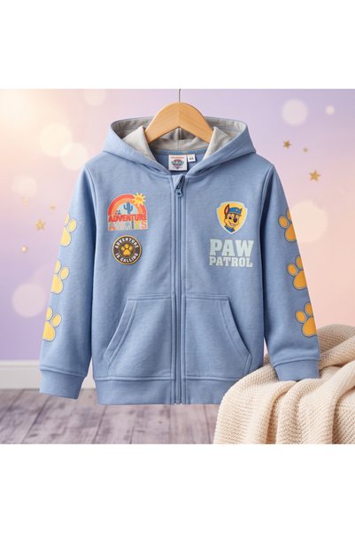 PAW PATROL Patrula Cățelușilor hanorac cu fermoar și glugă