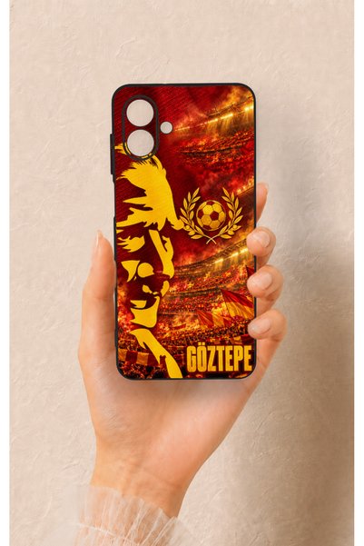 Vip Case Samsung A07 Compatible Silicone Case with a Göztepe-Themed Pattern.