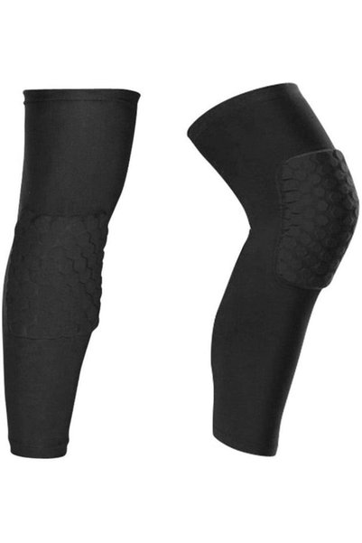 2 Brothers 2 Piece Knee Pads Professional Black Sports Porective Support Voll...