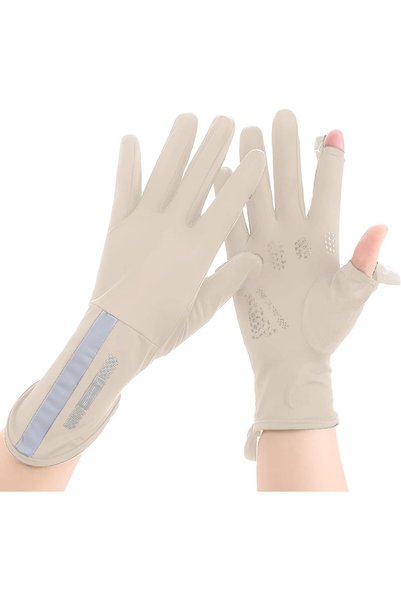 Generic Sun Protective Gloves Women UPF 50+, UV Protection Cooling Ice Silk Q...