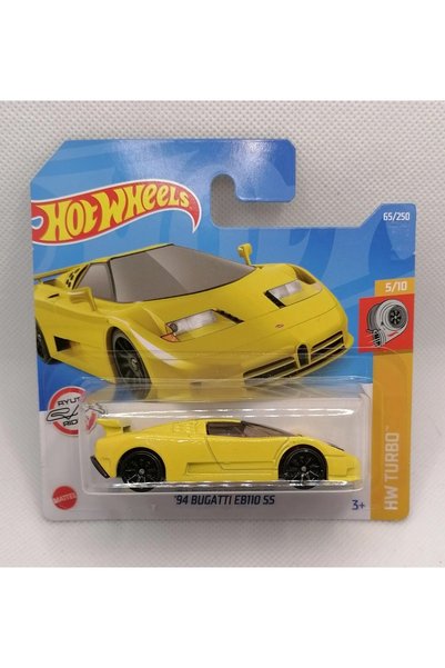 HOT WHEELS 2026 بوغاتي EB110 SS أصفر HW توربو 1:64 نموذج سيارة معدني 65/250