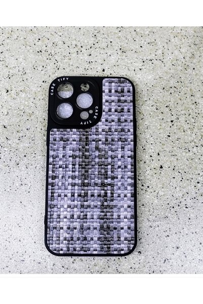 kılıfınbenden Iphone 14 pro max woven pattern case model