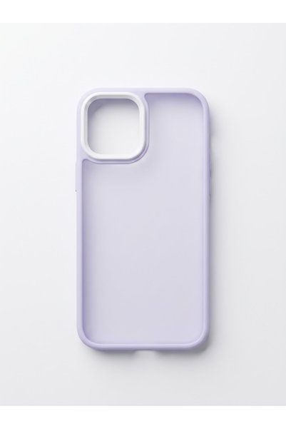 kılıfınbenden Iphone 12 / 12 pro case with a lilac and white frame.