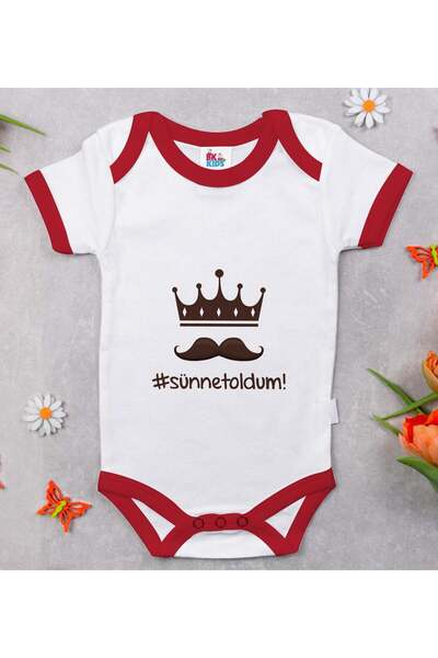Bk Gift BK Kids Red Baby Bodysuit with Circumcision Design - 1, 12–18 months