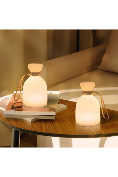 Vivendo Portable RGB Table Lamp with Rechargeable Battery, Waterproof, for Ou...