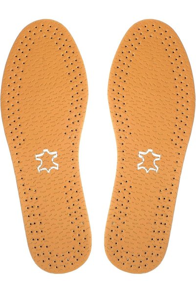 TERRIFI Leather Insoles, Ultra Thin Natural Leather Shoe Insoles, Unisex Acti...