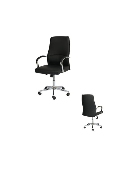 IN HOME STORE Modern Design High Back Ergonomic Office Chair Black