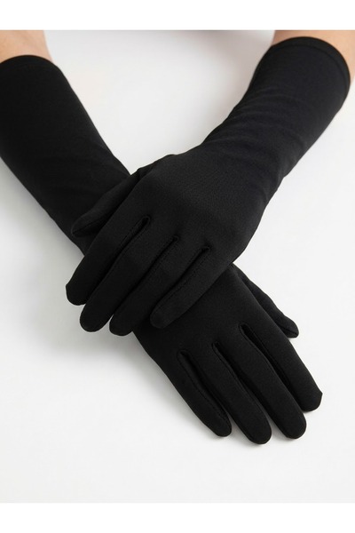 Generic Brand Black Long Gloves Soft Touch and Full Coverage