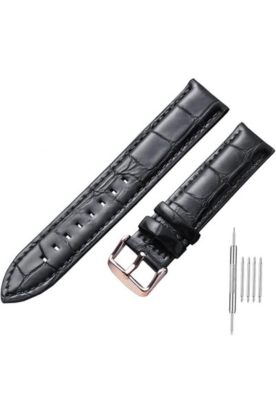 GENERAL Leather Watch Straps for Men, Genuine Leather Replacement Bands, Stai...