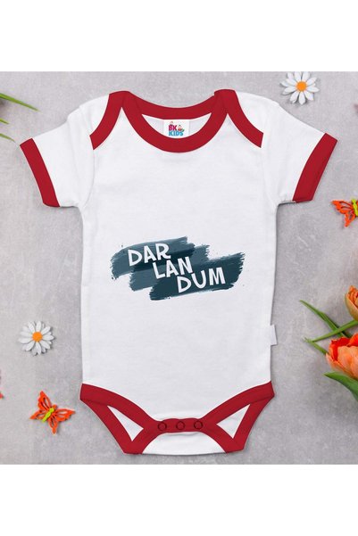 Bk Gift Darlandum-Designed Red Baby Bodysuit-1, 0–3 Months