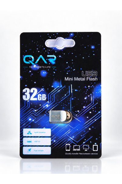 QAR Usb Flash Bellek Mini Metal 32 GB Usb 3.0 Garantili Güvenli