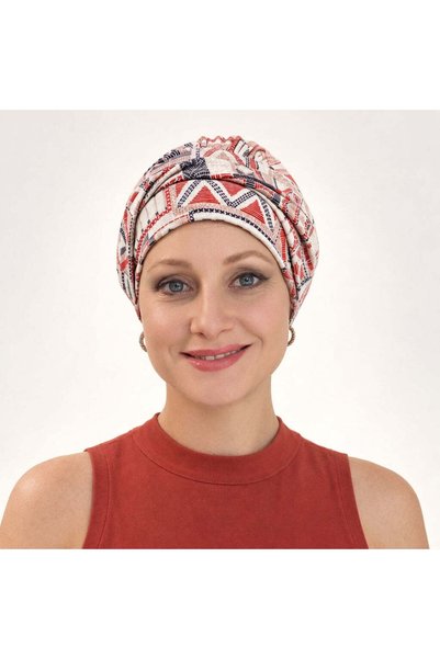 JIVA HEADWEAR Τουρμπάνι Jiva με σχέδιο Clear Sky - Μείγμα Παπρίκας