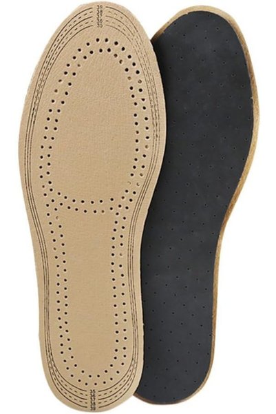 Bukela Leather Insoles, Ultra Thin Natural Leather Shoe Insoles, Unisex Activ...