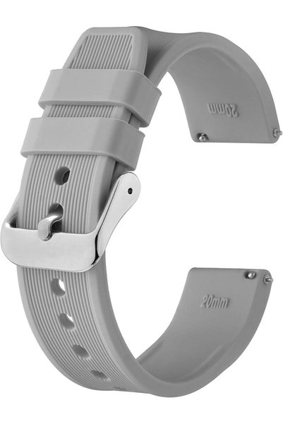 BISONSTRAP Silicone Watch Band 18mm 20mm 22mm 24mm Quick Release Rubber Repla...
