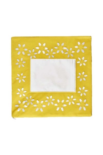 STAR FILM Sublimation floral pattern pillow - yellow