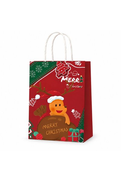 Flippy Set of 10 Christmas Gift Bags, Flippy, Reindeer with Gift Bag, with St...
