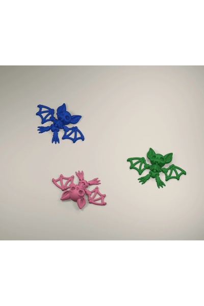 OEM Set 3 Flexi Lilieci Halloween Culoare Aleatorie, 7,81 × 5,33 × 1,58 cm fi...