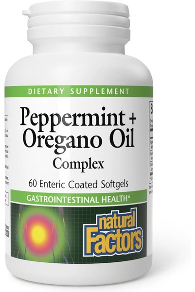 Natural Factors , Peppermint & Oregano Oil Complex, Digestive Aid for Gastroi...